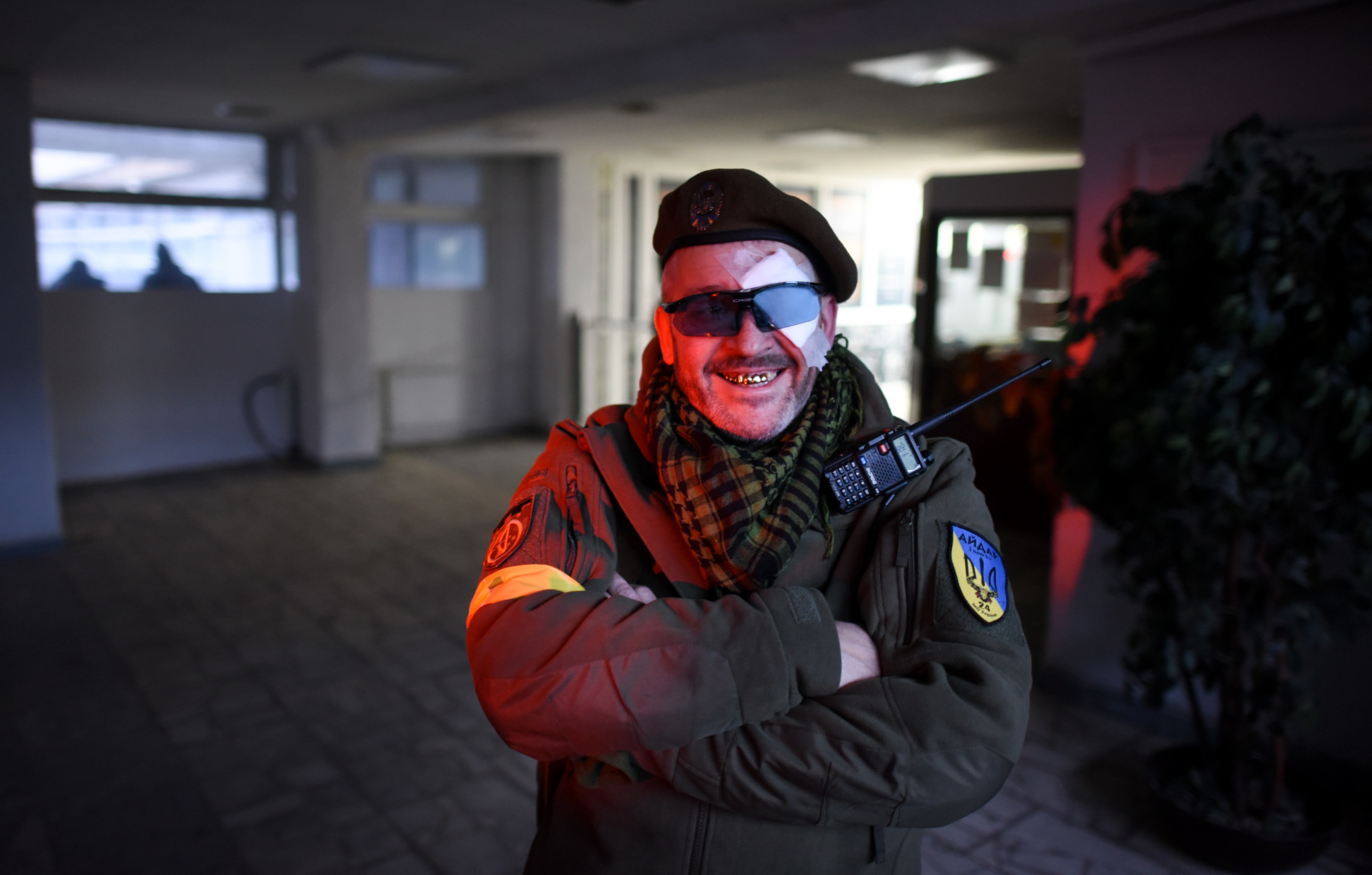 Portrait of Ukraine fighter