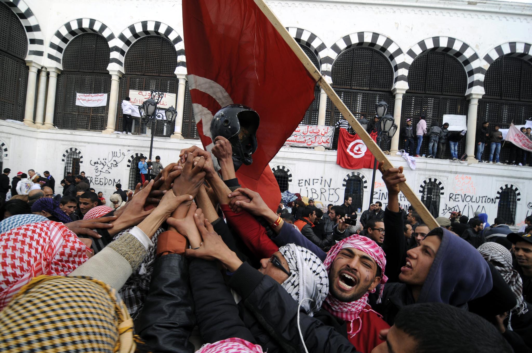 Tunis casbah revolution