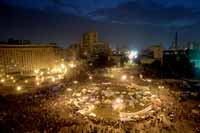 Egypte - Manifestation anti-Moubarak sur la place Tahrir